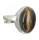 bague oeil de tigre et argent