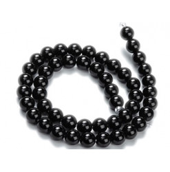 rang de perles agate noire