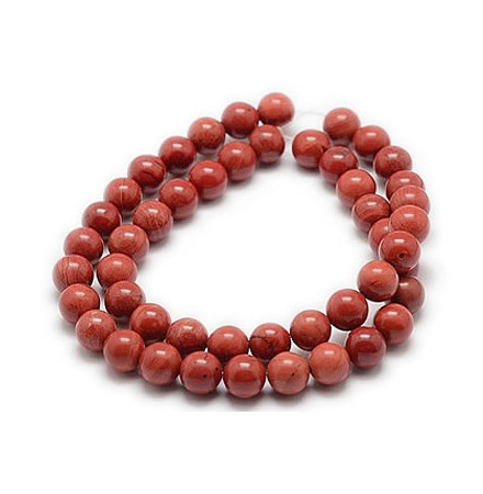 jaspe rouge fil de perles