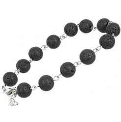 bracelet pierre de lave perles