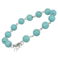 bracelet turquoise perles fines