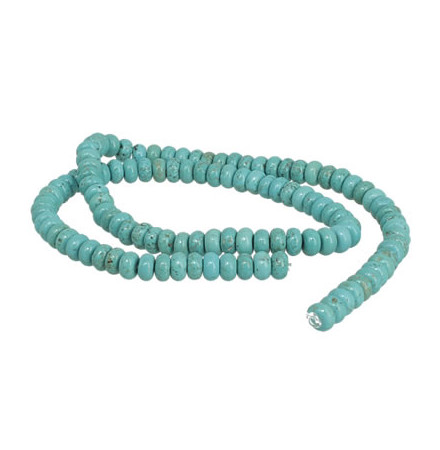 perles rondelles turquoise