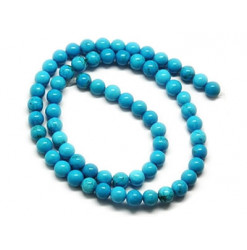 turquoise perles rondes