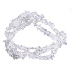cristal de roche fil perles chips