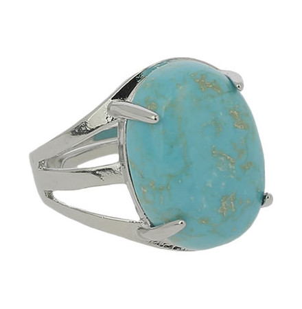 bague trendy turquoise