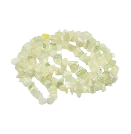 fil perles jade de chine chips