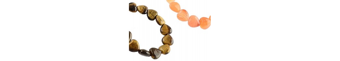 Perles coeurs en pierres naturelles à prix de gros - Minerals Store