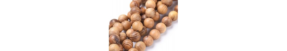 Perles en bois précieux pour la création de bijoux - Minerals Store