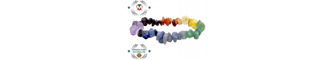 Vente en gros de bracelets 7 chakras en pierre fine - Minerals Store