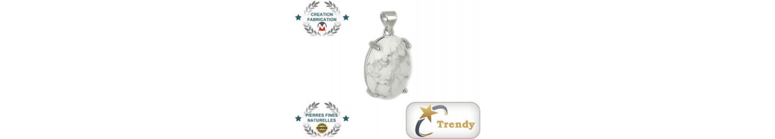 Pendentifs pierres fines cabochon collection Trendy - Minerals Store