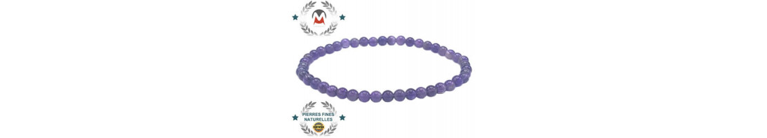 Bracelets en perles de pierre naturelles 4mm - Minerals Store