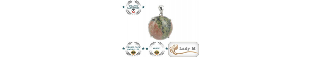 Pendentifs de création pierre et Argent Lady M - Minerals Store
